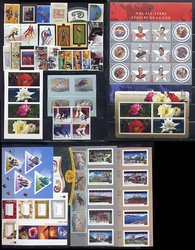 CANADA -  2001 COMPLETE YEAR SET, 67 NEW STAMPS