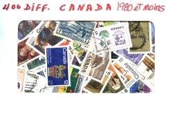 CANADA -  400 ASSORTED STAMPS - CANADA - PRE-1980