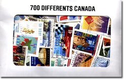 CANADA -  700 ASSORTED STAMPS - CANADA