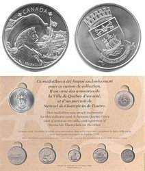 CANADA -  QUEBEC 400TH COLLECTOR CARD (1608-2008) -  2008 CANADIAN COINS