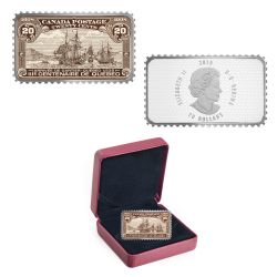 CANADA'S HISTORICAL STAMPS (2018) -  ARRIVAL OF CARTIER - QUÉBEC 1535 -  2019 CANADIAN COINS 02