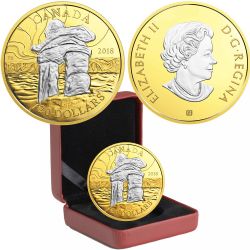 CANADA'S ICONIC INUKSHUK -  GUIDING THE WAY -  2018 CANADIAN COINS