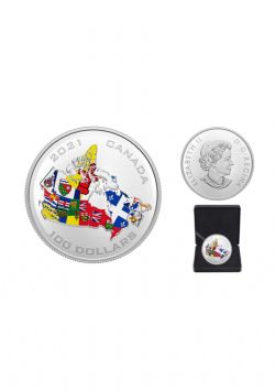 CANADA'S PROVINCIAL AND TERRITORIAL FLAGS -  2021 CANADIAN COINS