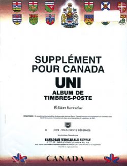 CANADA UNI -  2022 SUPPLEMENT - FRENCH EDITION (WITHOUT MOUNTS)