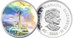 CANADIAN ARCHITECTURAL TREASURES -  CN TOWER -  2006 CANADIAN COINS 02