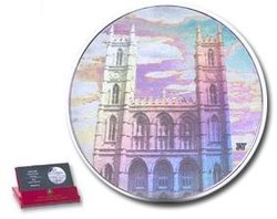 CANADIAN ARCHITECTURAL TREASURES -  NOTRE DAME BASILICA -  2006 CANADIAN COINS 01