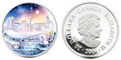CANADIAN ARCHITECTURAL TREASURES -  PENGROWTH SADDLEDOME -  2006 CANADIAN COINS 03