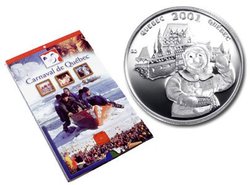 CANADIAN FESTIVALS -  QUEBEC WINTER CARNIVAL -  2001 CANADIAN COINS 01