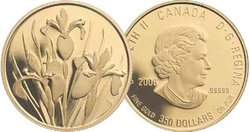 CANADIAN FLORAL EMBLEMS -  THE BLUE FLAG, QUEBEC -  2006 CANADIAN COINS 09