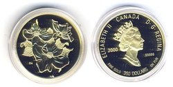 CANADIAN FLORAL EMBLEMS -  THE PACIFIC DOGWOOD, BRITISH COLUMBIA -  2000 CANADIAN COINS 03