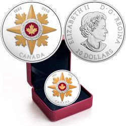 CANADIAN HONOURS -  25TH ANNIVERSARY OF THE STAR OF MILITARY VALOUR -  2018 CANADIAN COINS 05
