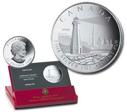 CANADIAN LIGHTHOUSES -  TORONTO ISLAND LIGHTHOUSE -  2005 CANADIAN COINS 02