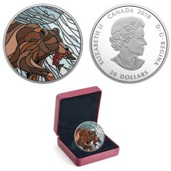 CANADIAN MOSAICS -  GRIZZLY BEAR 02 -  2018 CANADIAN COINS