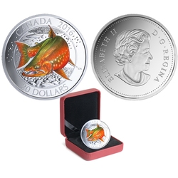 CANADIAN SALMONIDS -  ARTIC CHAR -  2016 CANADIAN COINS 02