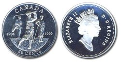 CANADIAN SPORTS FIRSTS -  GOLF -  1999 CANADIAN COINS 05