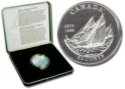 CANADIAN SPORTS FIRSTS -  YACHT -  1999 CANADIAN COINS 06