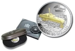 CANADIAN TRANSPORTATIONS -  HMCS BRAS D'OR (FHE-400) -  2003 CANADIAN COINS 10