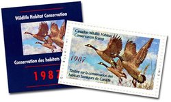 CANADIAN WILDLIFE HABITAT CONSERVATION STAMP -  1987 CANADA'S WILDLIFE STAMP 03