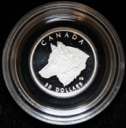 CANADIAN WILDLIFE -  THE GRAY WOLF -  1998 CANADIANS COINS 09
