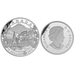 CANOE ACROSS CANADA -  MAGNIFICENT MOUNTAINS -  2015 CANADIAN COINS 03