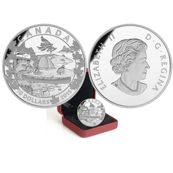 CANOE ACROSS CANADA -  SERENE SCENE -  2015 CANADIAN COINS 04