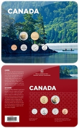 CANOE - COIN COLLECTION CARD -  2010 CANADIAN COINS