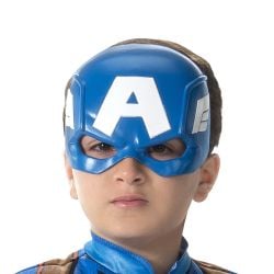 CAPTAIN AMERICA -  CAPTAIN AMERICA HALF MASK (CHILD)