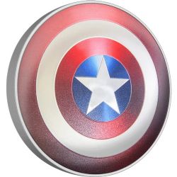 CAPTAIN AMERICA -  CAPTAIN AMERICA'S SHIELD (5 OZ VERSION) -  2023 NEW ZEALAND COINS