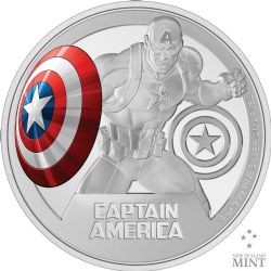 CAPTAIN AMERICA -  MARVEL CLASSIC (LARGE FORMAT): CAPTAIN AMERICA™ -  2023 NEW ZEALAND COINS 01