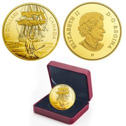 CAPTAIN COOK AND THE HMS RESOLUTION -  2018 CANADIAN COINS