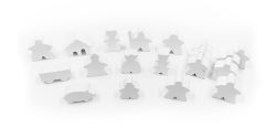 CARCASSONNE MEEPLE 19-PACK -  WHITE