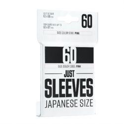 CARD SLEEVES -  JAPANESE SIZE - BLACK (60) -  JUST SLEEVES