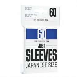 CARD SLEEVES -  JAPANESE SIZE BLUE (60) -  JUST SLEEVES