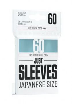 CARD SLEEVES -  JAPANESE SIZE - CLEAR (60) -  JUST SLEEVES