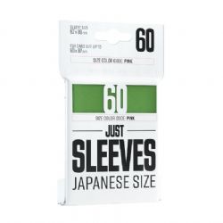 CARD SLEEVES -  JAPANESE SIZE - GREEN (60) -  JUST SLEEVES