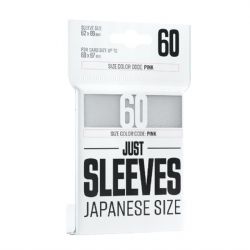 CARD SLEEVES -  JAPANESE SIZE - WHITE (60) -  JUST SLEEVES