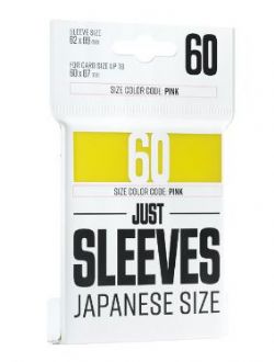 CARD SLEEVES -  JAPANESE SIZE YELLOW (60) -  JUST SLEEVES