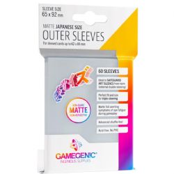 CARD SLEEVES -  JAPANESE SLEEVES - MATTE - OUTER (60) -  GAMEGENIC