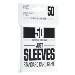 CARD SLEEVES -  STANDARD SIZE - BLACK - (50) -  JUST SLEEVES