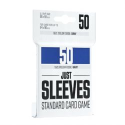 CARD SLEEVES -  STANDARD SIZE - BLUE - (50) -  JUST SLEEVES