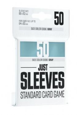 CARD SLEEVES -  STANDARD SIZE - CLEAR- (50) -  JUST SLEEVES