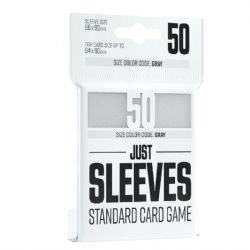 CARD SLEEVES -  STANDARD SIZE - WHITE - (50) -  JUST SLEEVES