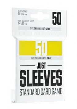 CARD SLEEVES -  STANDARD SIZE - YELLOW - (50) -  JUST SLEEVES