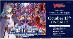 CARDFIGHT!! VANGUARD -  EVENFALL ONSLAUGHT - BOOSTER PACK (P7/B16) BT-12