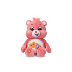 CARE BEARS -  LOVE-A-LOT BEAR - GLITTER BELLY PLUSH (9 IN)