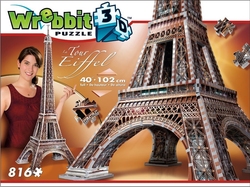 CASTLES, CATHEDRALS AND MONUMENTS -  EIFFEL TOWER (816 PIECES)