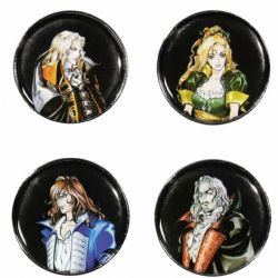 CASTLEVANIA -  SET OF 4 PINS -  SYMPHONY OF THE NIGHT