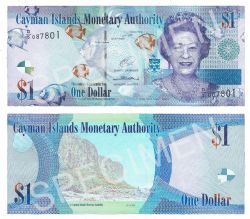 CAYMAN ISLANDS -  1 DOLLAR 2014 (UNC) 38D