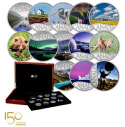 CELEBRATING CANADA'S 150TH -  13-COIN SET -  2017 CANADIAN COINS