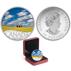 CELEBRATING CANADA'S 150TH -  CANOLA FIELD - MANITOBA -  2017 CANADIAN COINS 05
